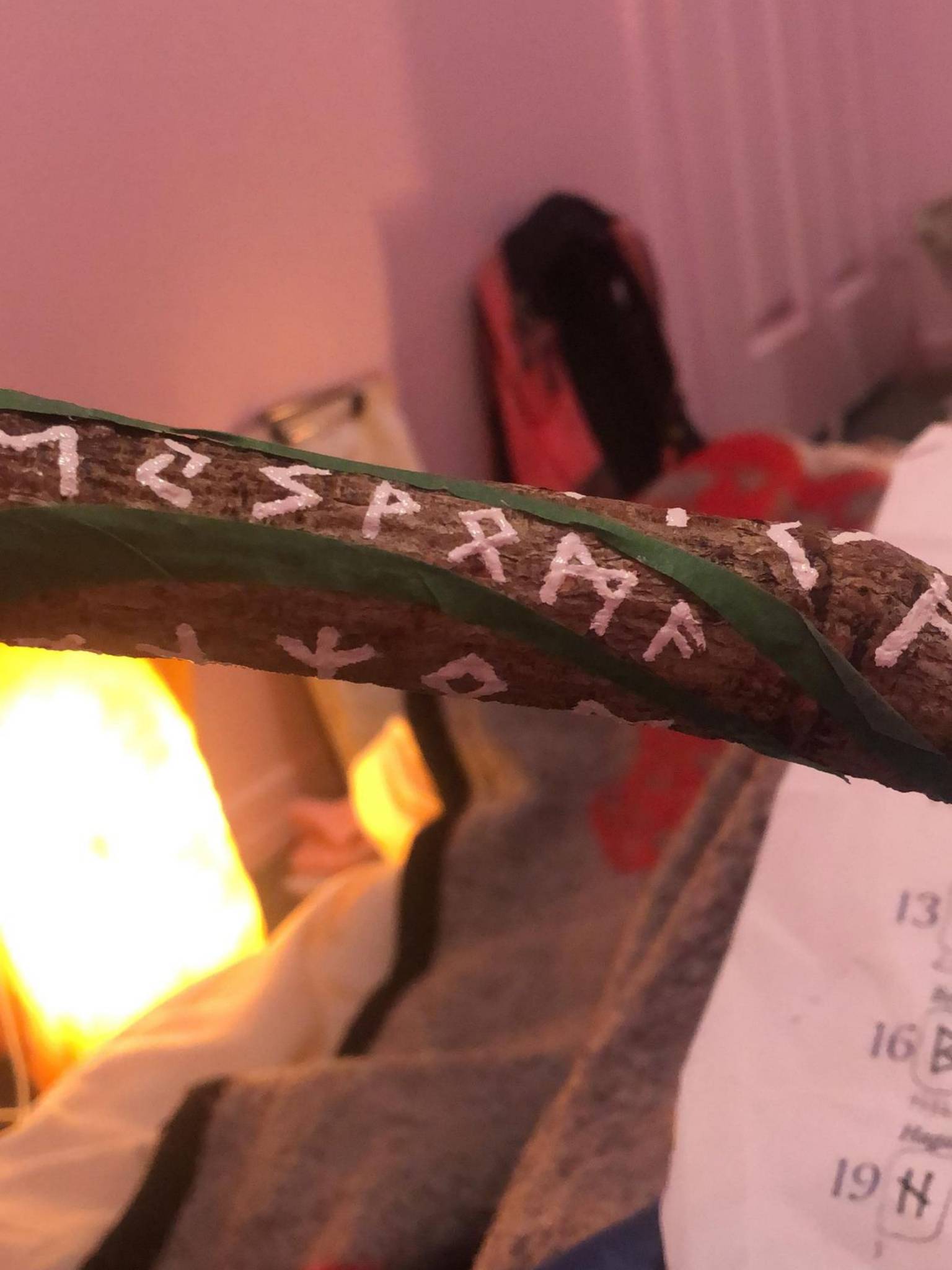 One band of runes starting to get smaller.
