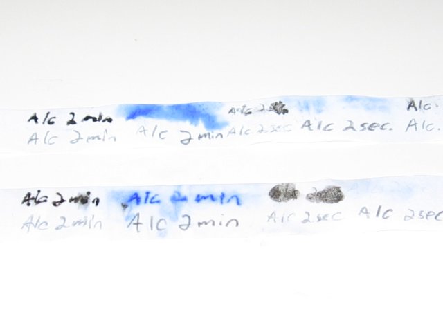The papers with much of the text faded over noth, and them almost appearing identical, if not back and forth.