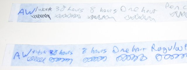 The one week test looking still almost identical to the previous tests.