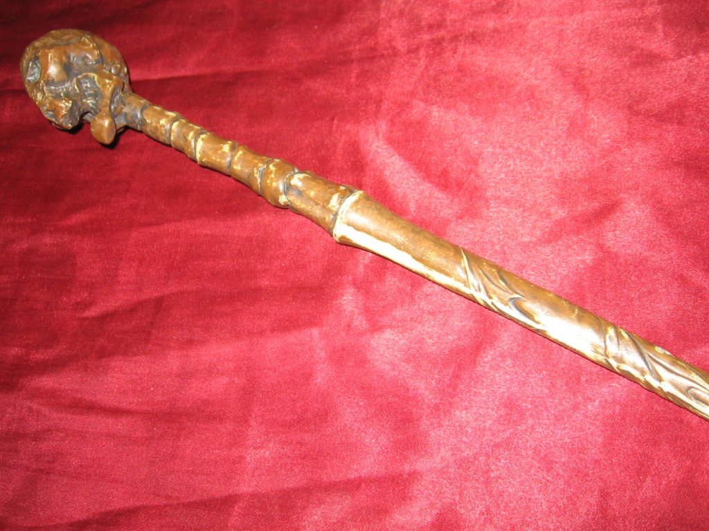 Showing the wand, but with it having been lightly sanded all over.